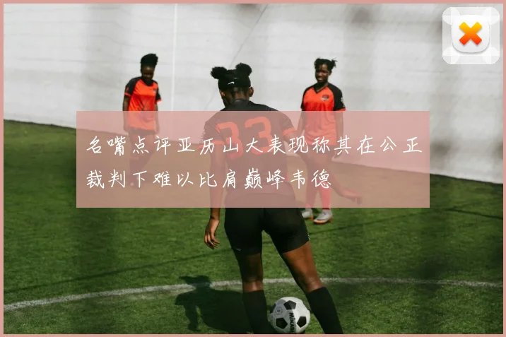 名嘴点评亚历山大表现称其在公正裁判下难以比肩巅峰韦德